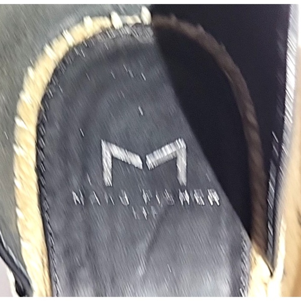 Marc Fisher LTD Adalyn Espadrille Wedge Sandals Black Suede Women's 7.5 - Picture 4 of 9